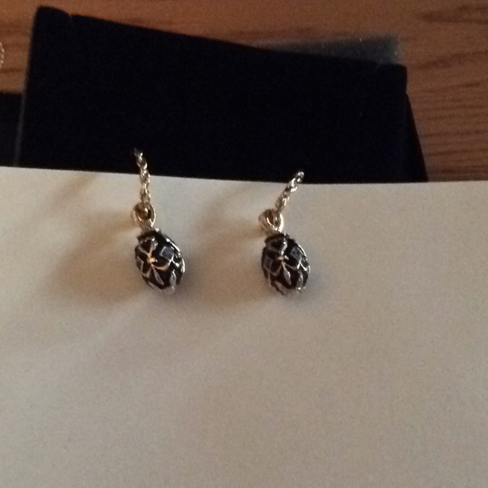 Joan Rivers egg hoop earrings